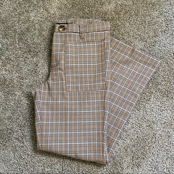 ZARA HOUNDSTOOTH Demi flare pants - Picture 11 of 14
